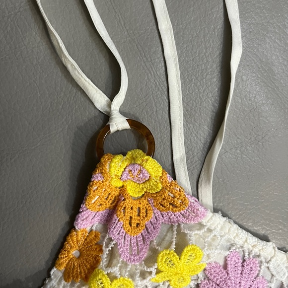 Zara Women’s Crochet Floral Midi Dress (Vogue’s Choice) - Size M - Picture 7 of 14